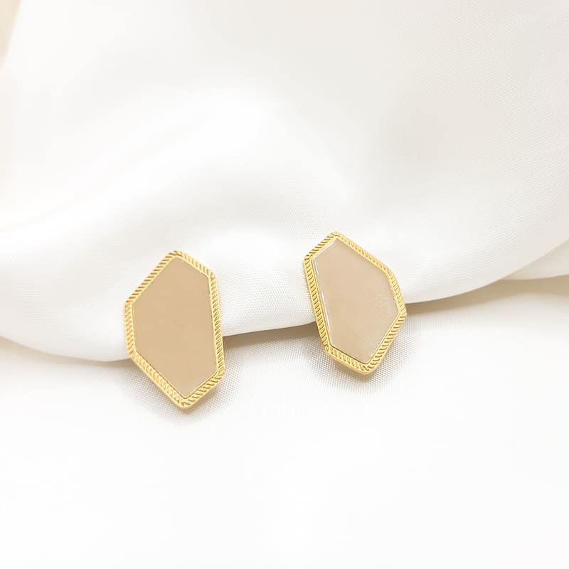 Toffee Stud Earrings gold