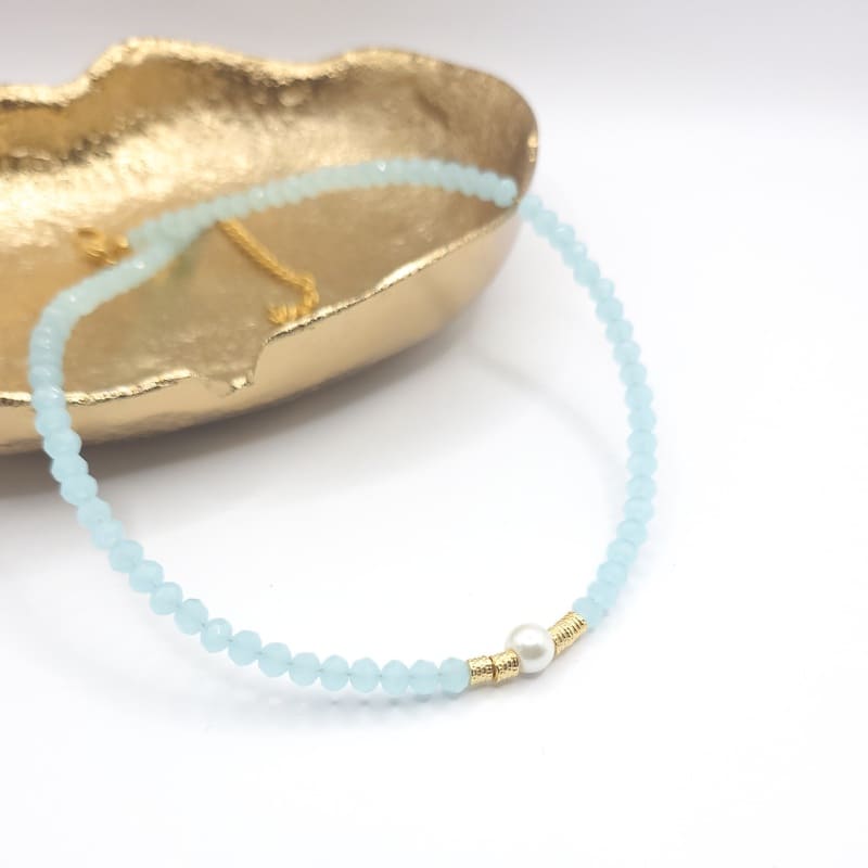 Baby Blue Pearl Necklace