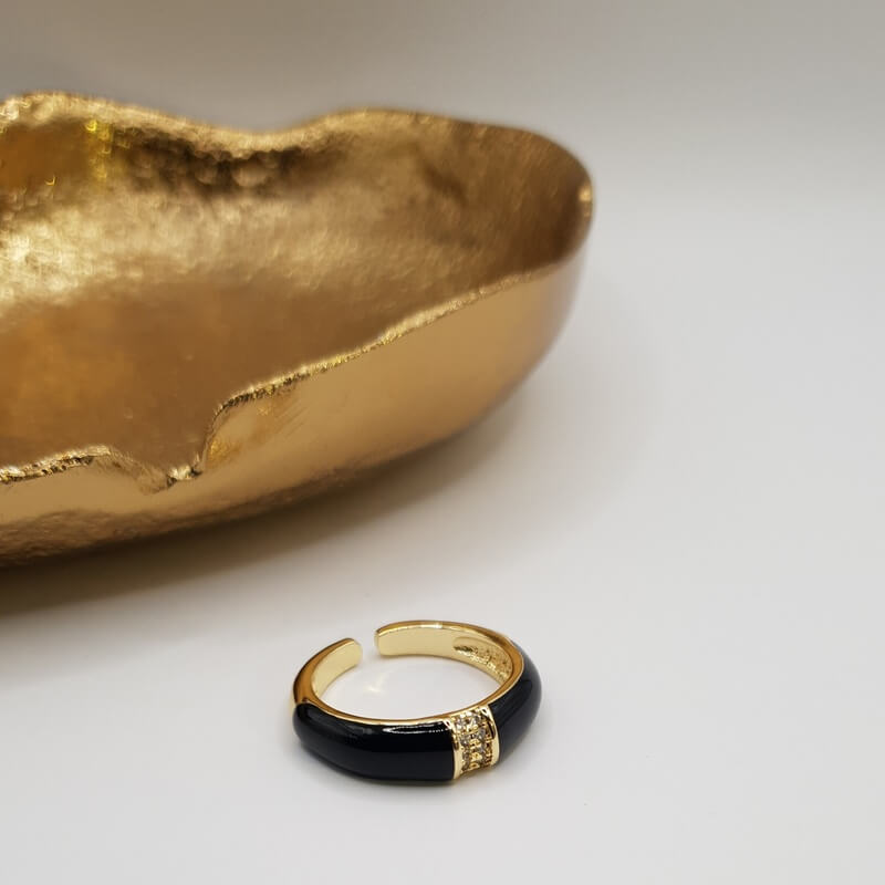 Elaina Ring black gold