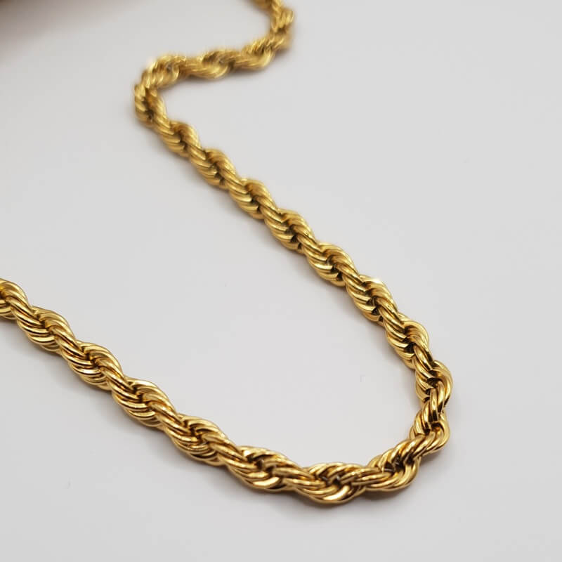 Rope Chain Necklace gold