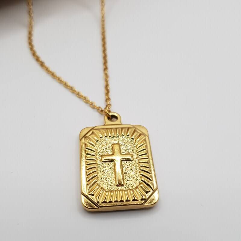 Glory Cross Necklace gold