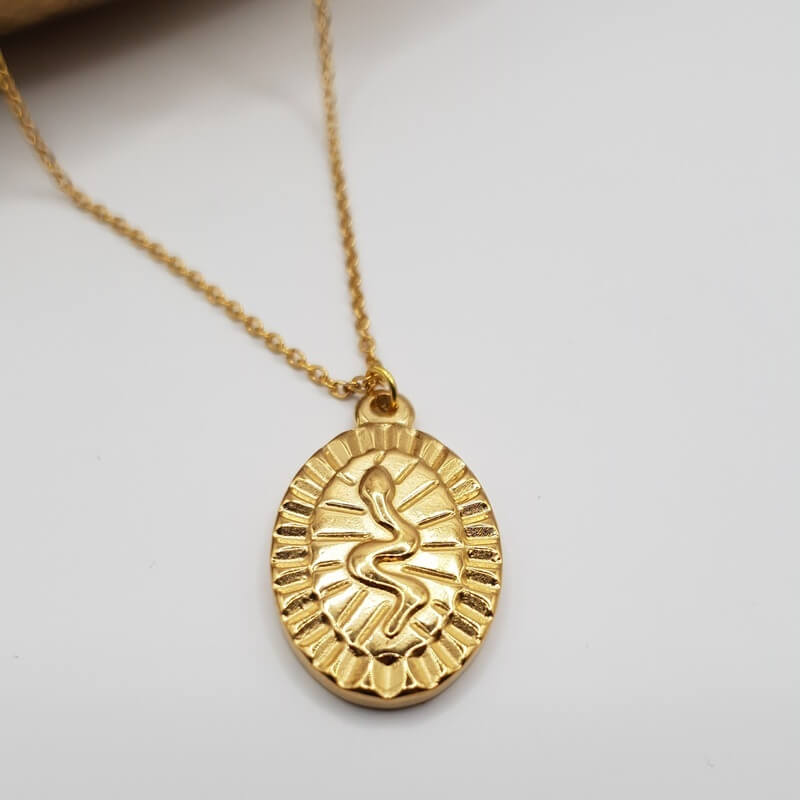 Glory Snake Necklace gold