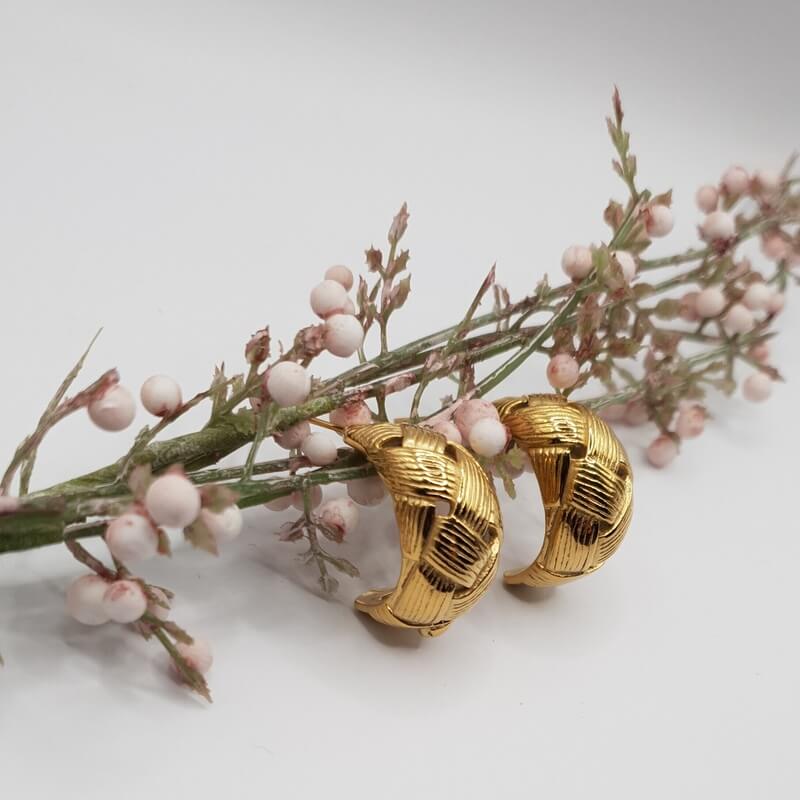 Braid Hoops gold