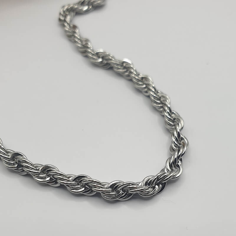 Rope Chain Necklace silver