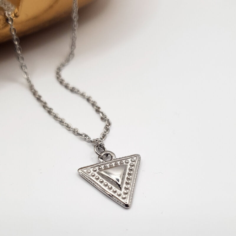 Pyramid Necklace silver