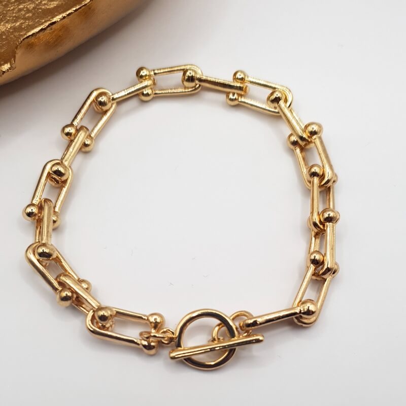 Box Chain Bracelet gold