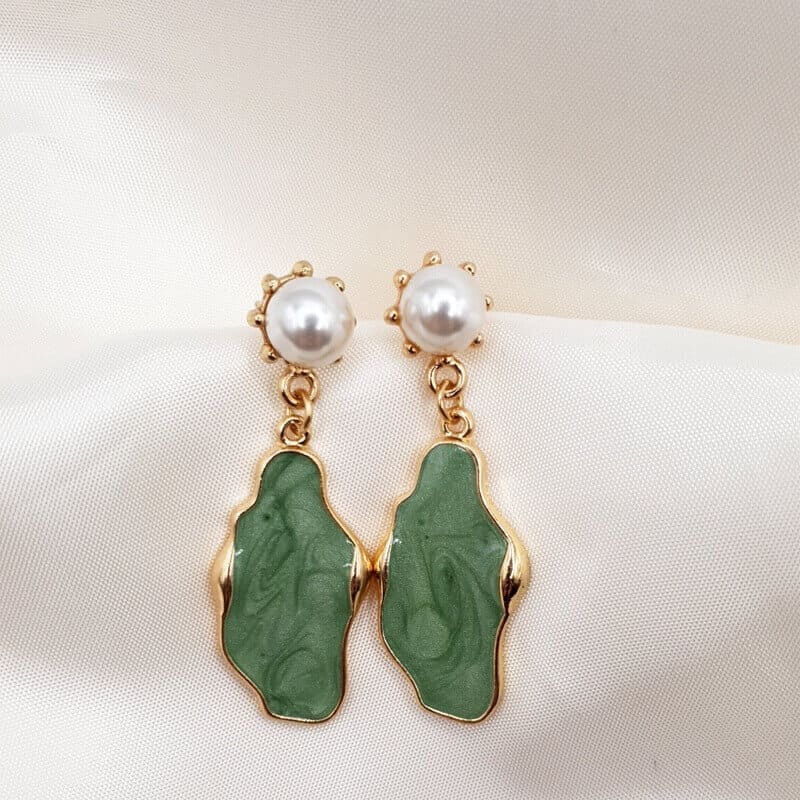 Vert Earrings gold