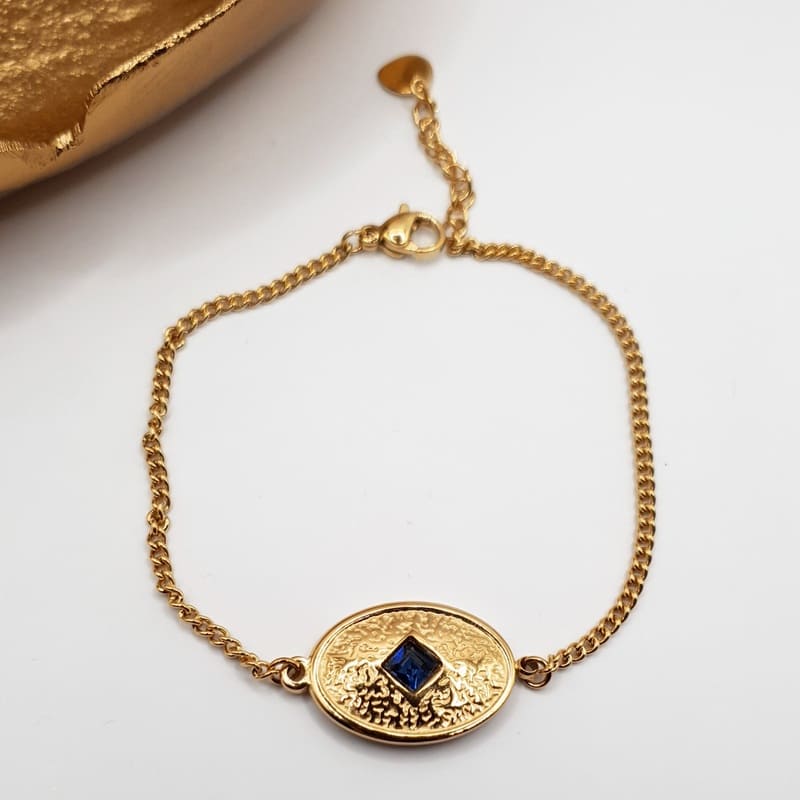 Dogu Bracelet blue gold