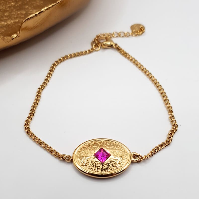 Dogu Bracelet pink gold