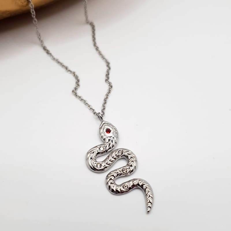 Serpent Necklace silver