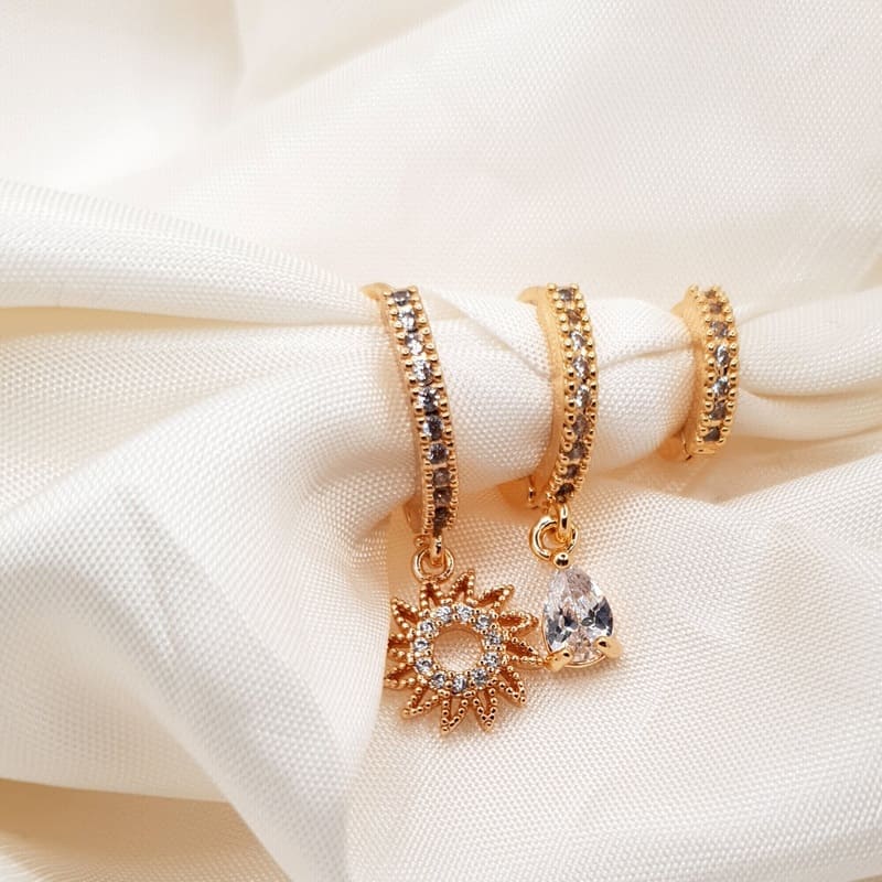 Soleil Set Earrings gold