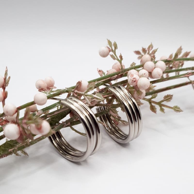Bande Hoops silver