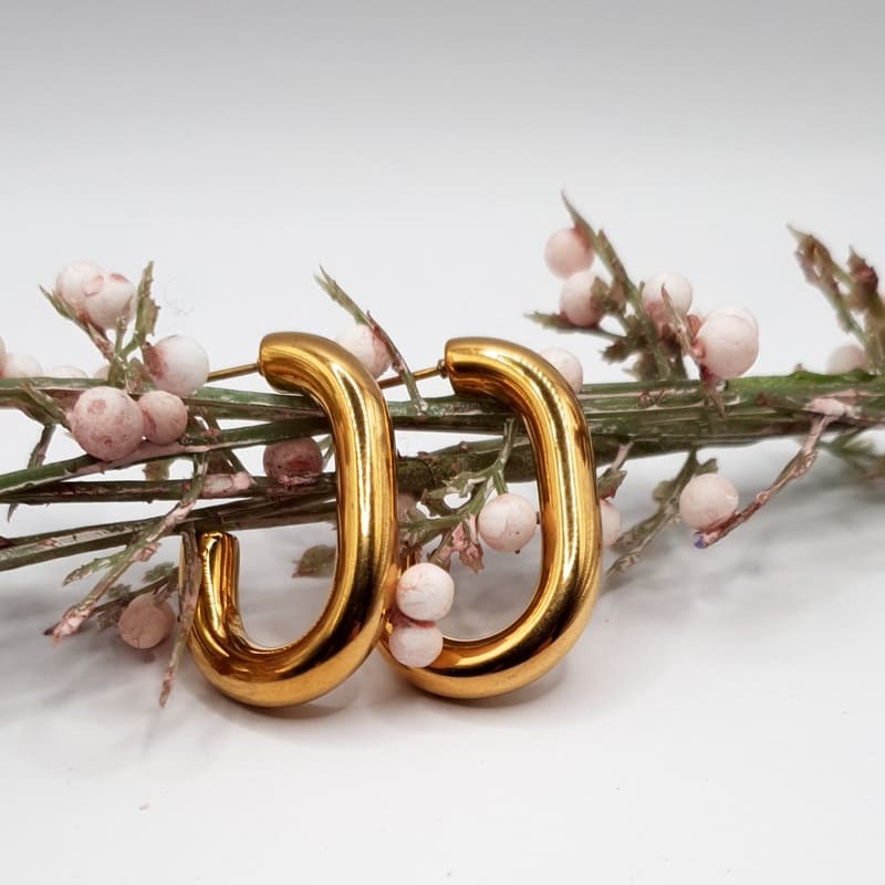 Solid Hoops gold