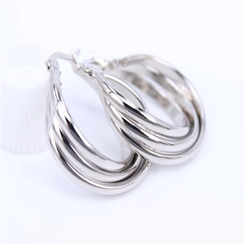 Leoni Hoops silver