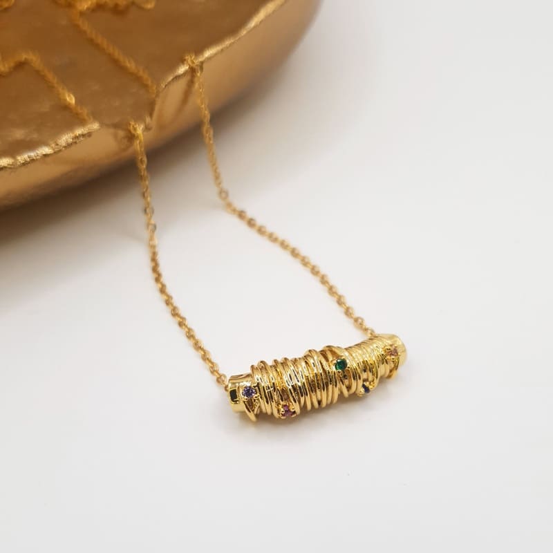 Tube Necklace gold