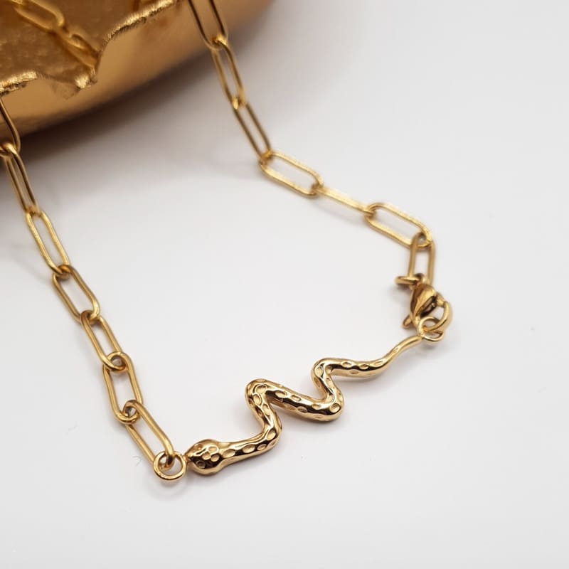 Snake Necklace gold