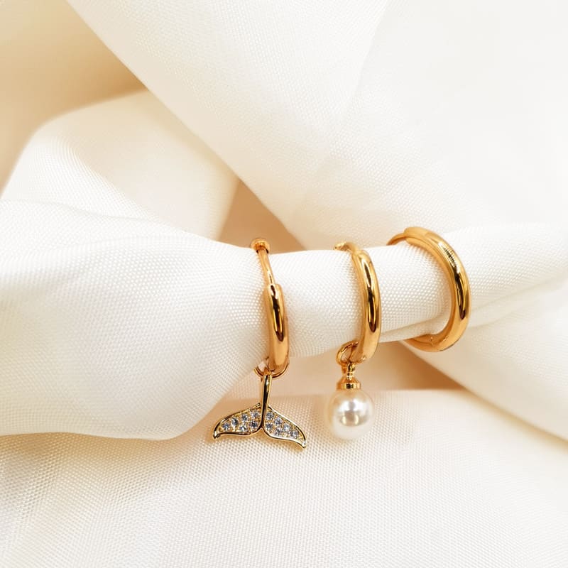 Belluga Set Earrings gold