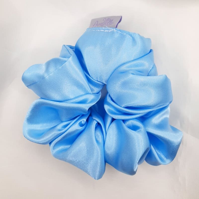 Satin Light Blue Scrunchie