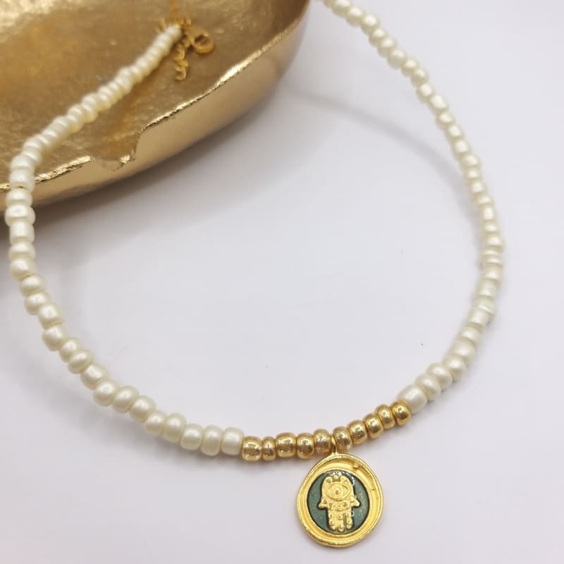 Pearl Fatima Necklace