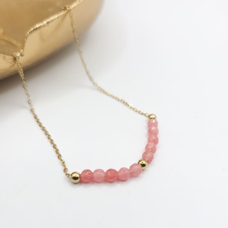 Erin Pink Necklace gold