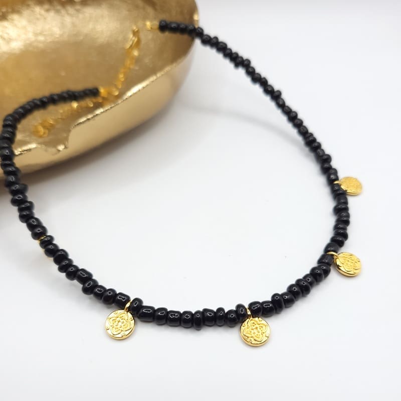 Jasmin Black Necklace