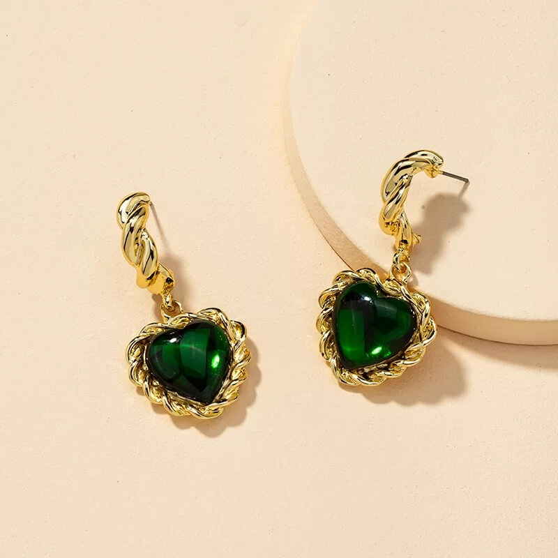 Glami Heart Earrings gold