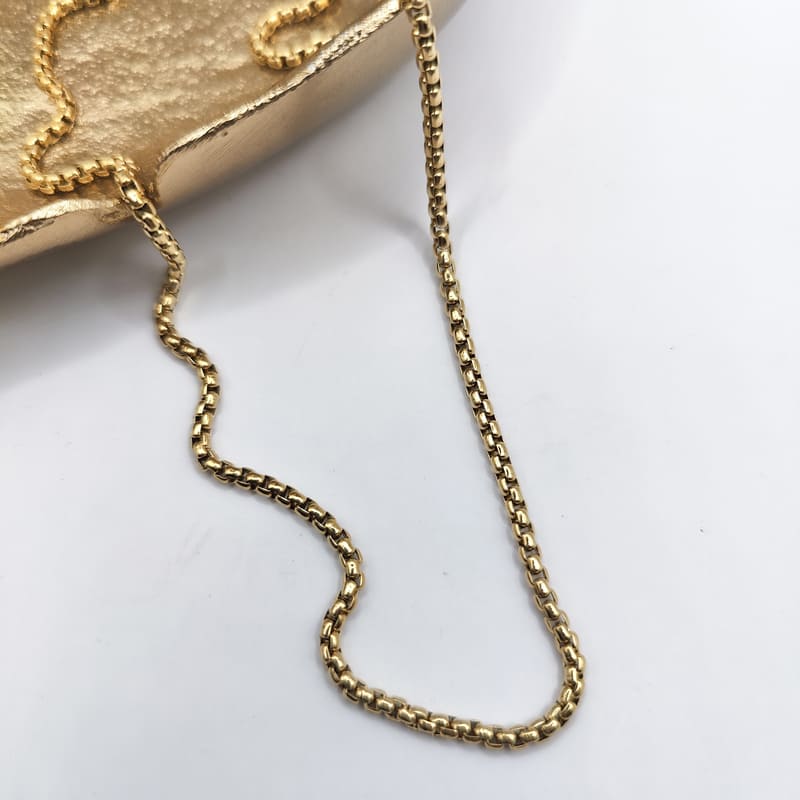 Box Chain Necklace gold